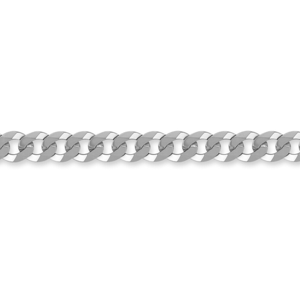 (28) Sterling Silver 7mm Gauge Curb Chain