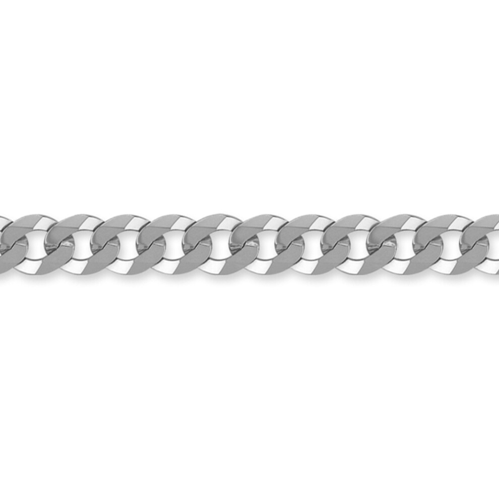 (28) Sterling Silver 8mm Gauge Curb Chain