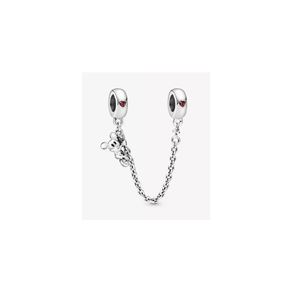 (CLIMBING MICKEY SAFETY CHAIN for women bracelet fits pandora ) safety chain for pandora bracelet sterling silver - Image 2