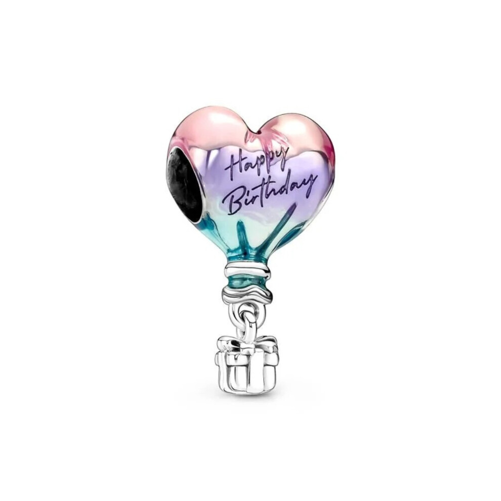 (Happy Birthday (SS1)) 925 Sterling Silver Fit Original Pandora Bracelet
