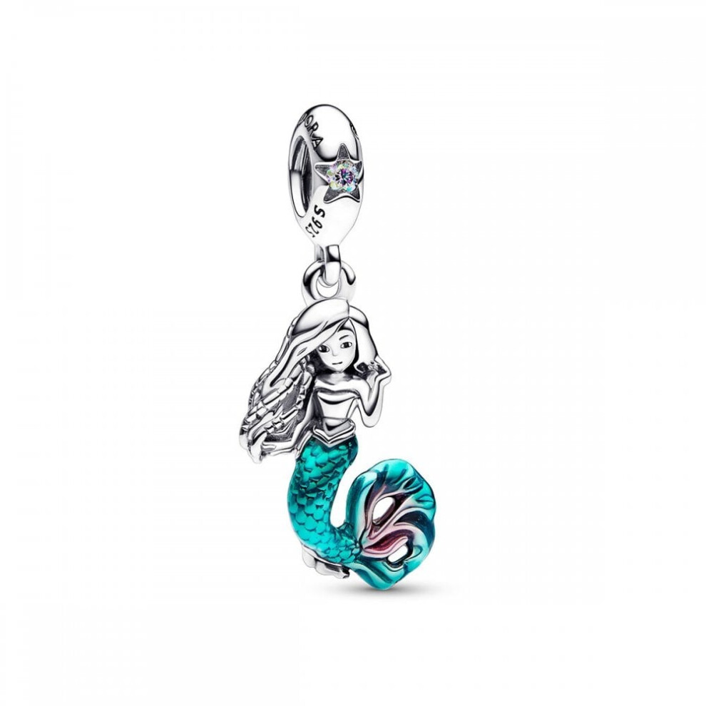(Pandora Mermaid ariel dangle charm) 925 Sterling silver charm fits in Pandora bracelet - Image 2